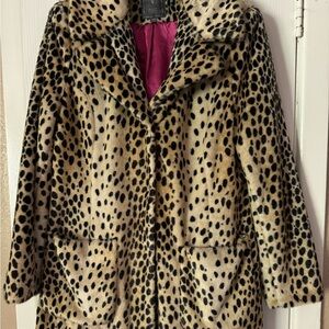 Guess Brand leopard coat. Size Large.